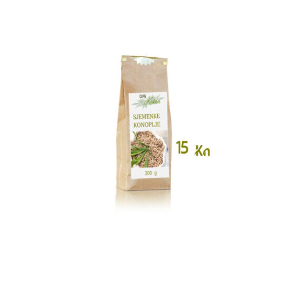 Sjemenke konoplje 300 CJELOVITE SJEMENKE KONOPLJE  300g