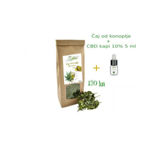 Čaj od Konoplje 100 g + CBD kapi 10% 5 ml