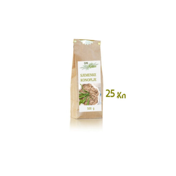 sjeme konoplje 500g CJELOVITE SJEMENKE KONOPLJE 500g